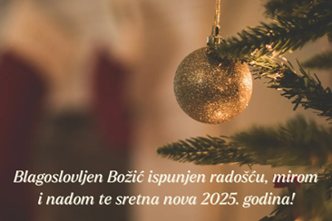 Blagoslovljen Božić i sretna nova 2025. godina!